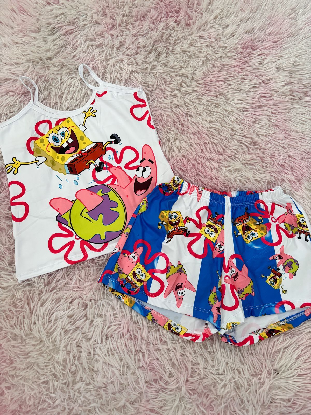 Pijama Bob Esponja Piel de Durazno