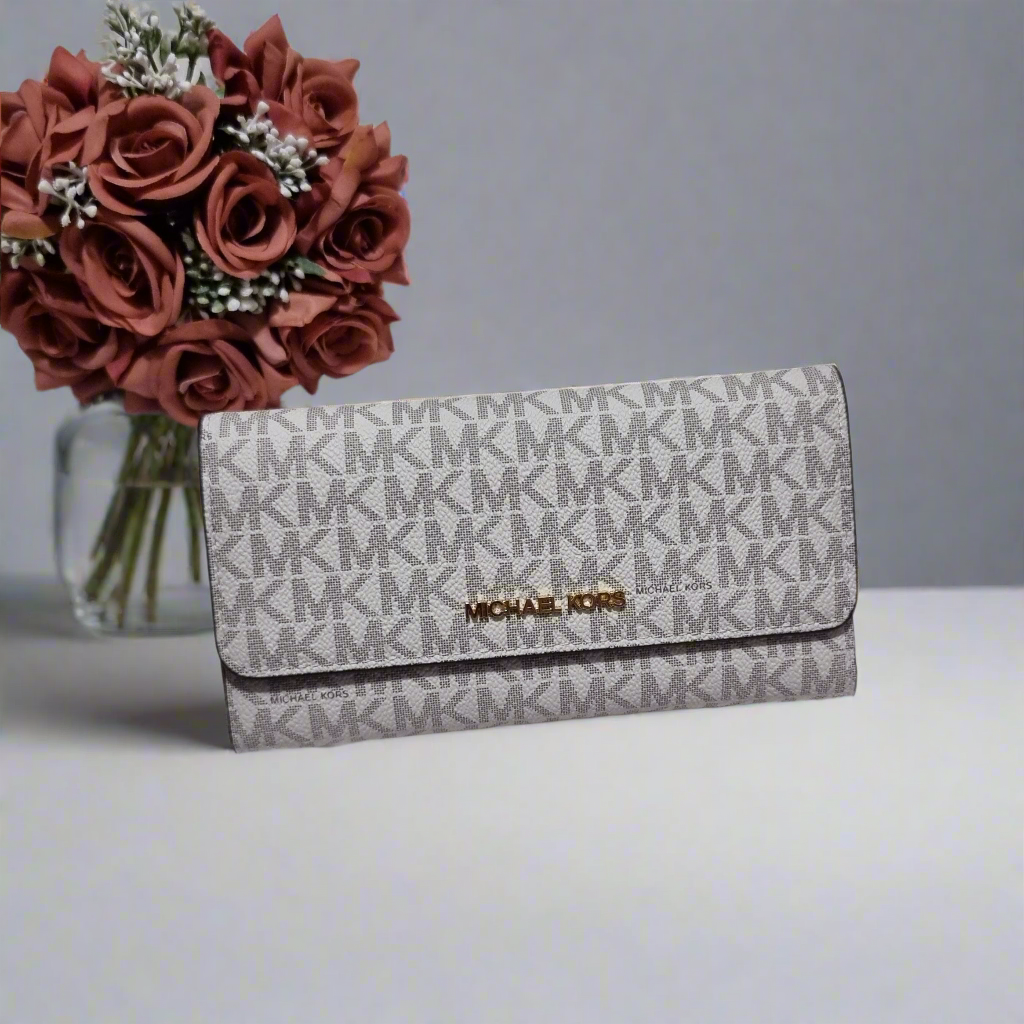 Billetera Michael Kors Jet Set Monograma