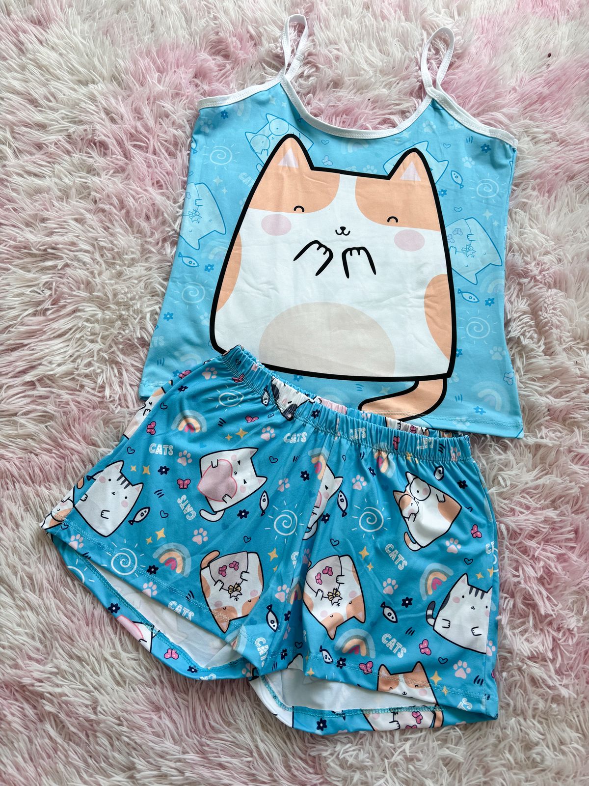 Pijama Cats Piel de Durazno
