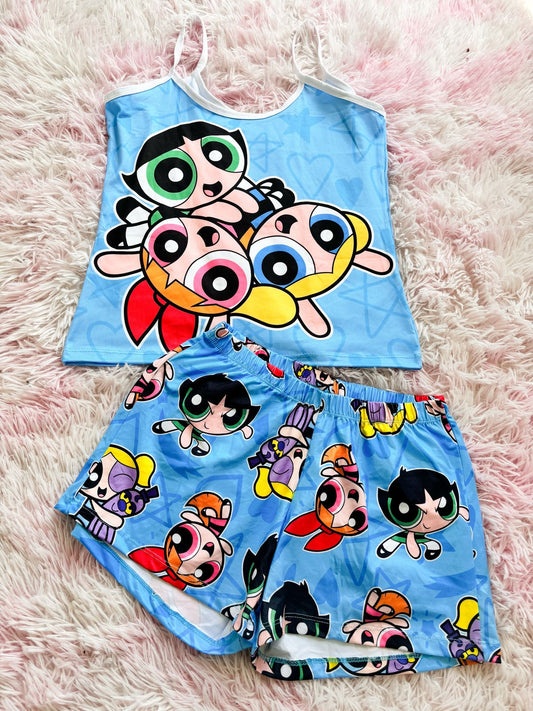 Pijama Chicas Superpoderosas en Piel de Durazno