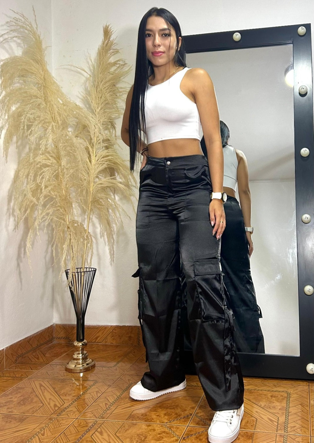 Pantalon Cargo Satín 🇨🇴