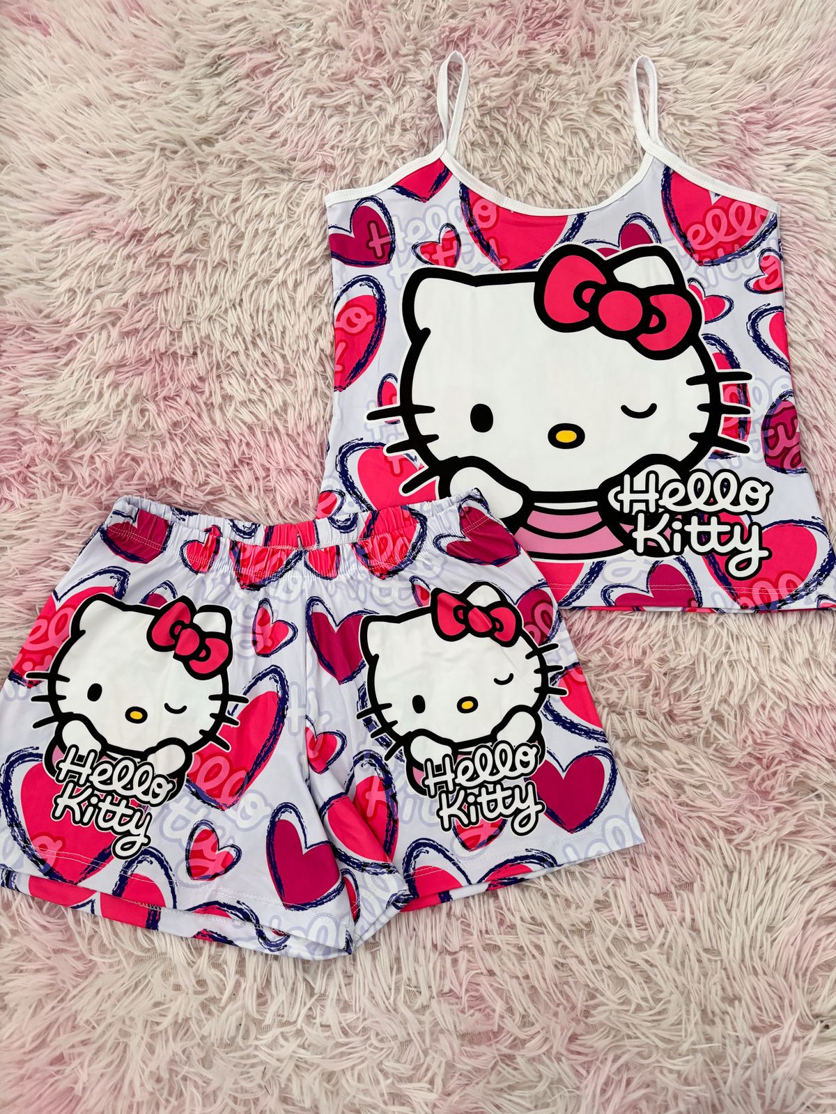 Pijama Hello Kitty Piel de Durazno