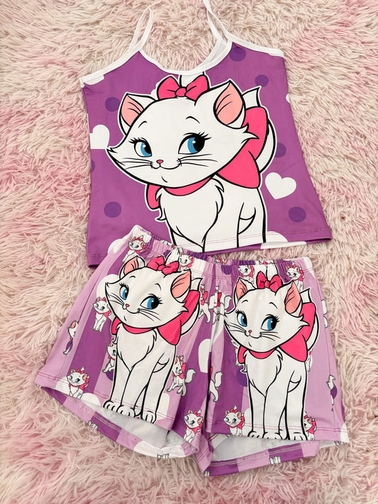 Pijama Gatita Marie en Piel de Durazno