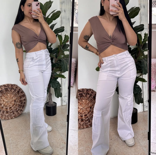 Pantalon Cargo Elasticado🇨🇴