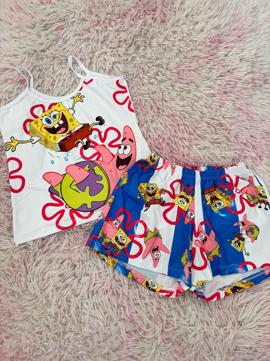 Pijama Bob Esponja Piel de Durazno